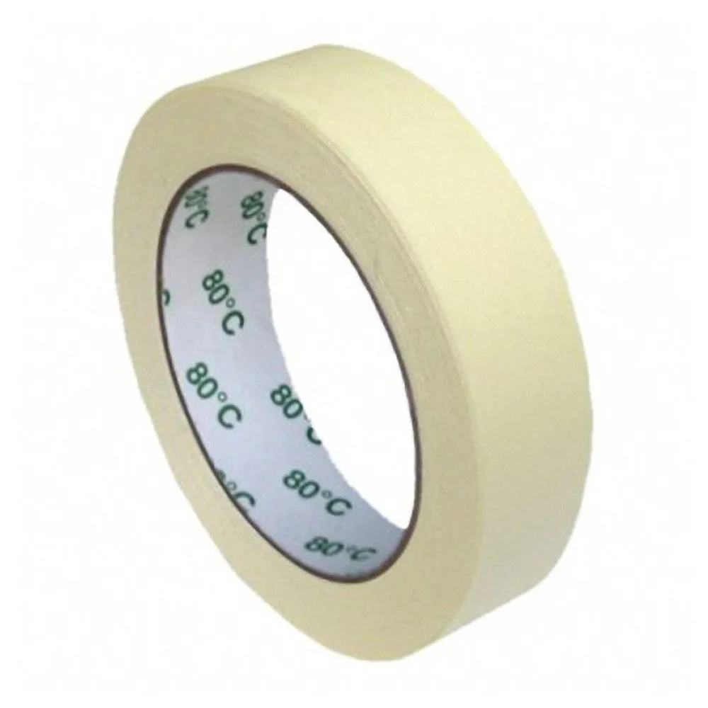 Kreppband Kreppklebeband Montageband PLUS, bis 80° C beige, 25mm x 50m – Bild 2