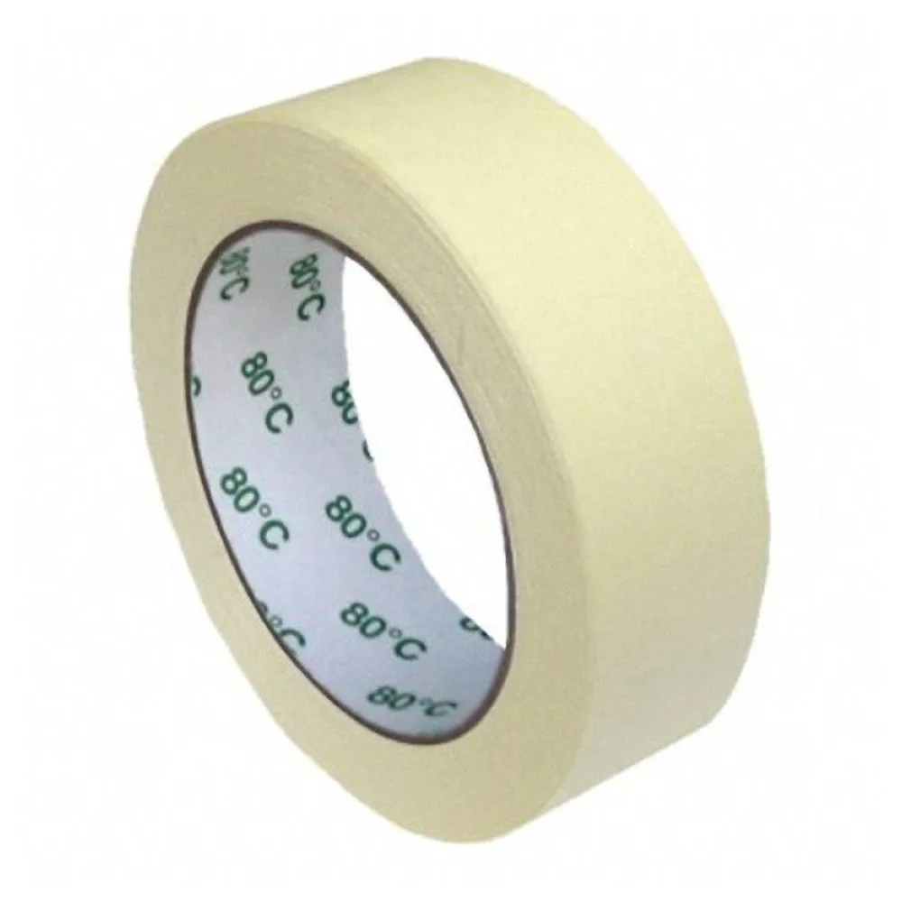 Kreppband Kreppklebeband Montageband PLUS, bis 80° C beige, 30mm x 50m – Bild 2