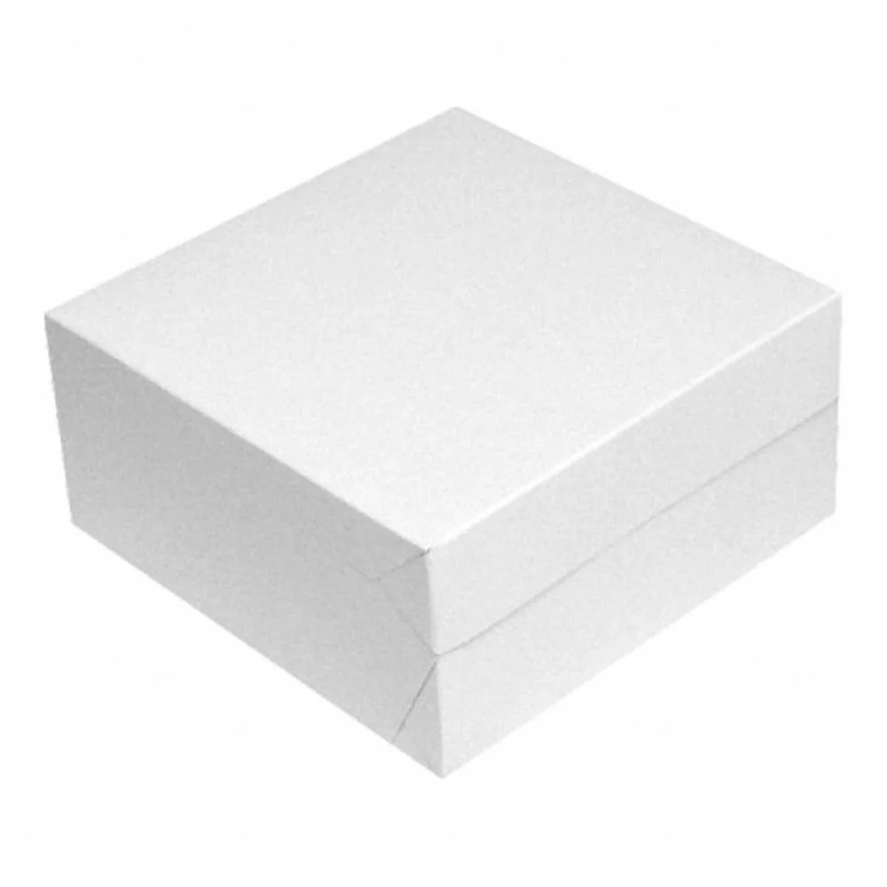 Kuchenkarton Tortenkarton 28x28x10cm, weiß, 50 Stk. – Bild 2