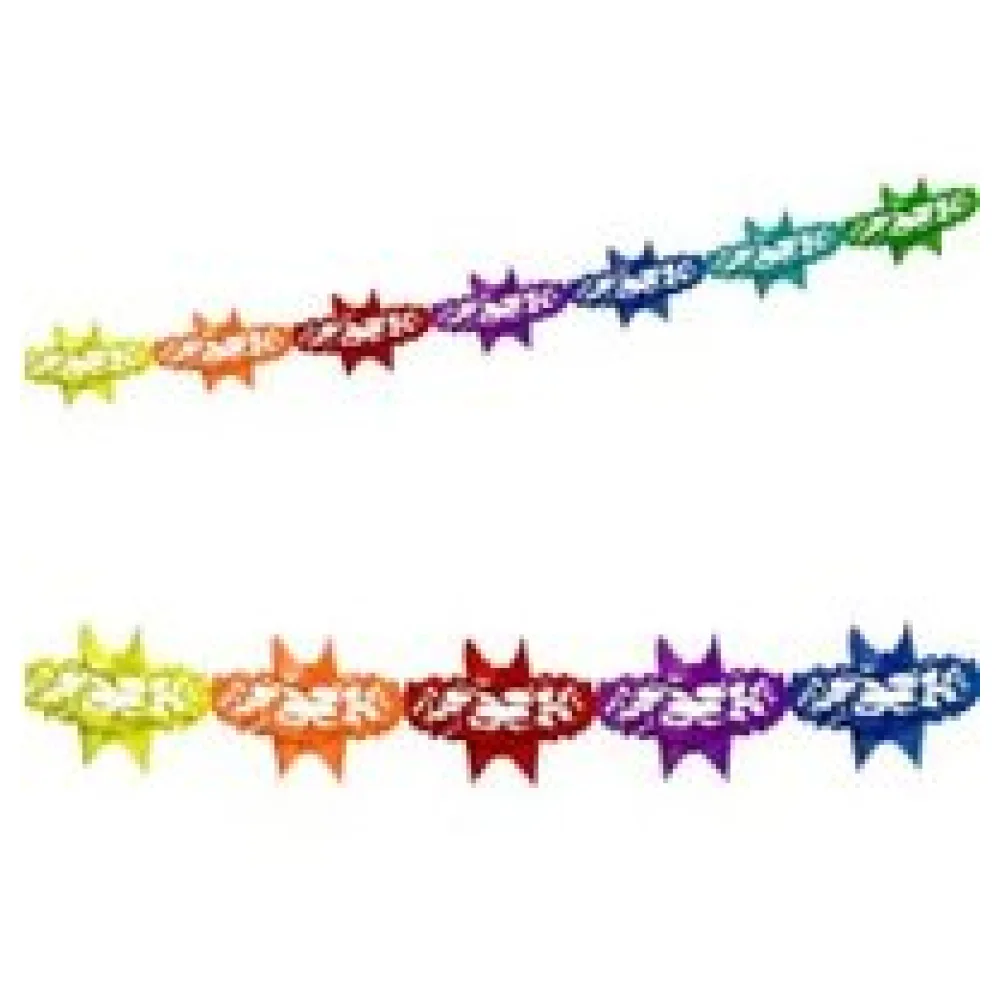 Papier-Girlande bunt 4 m x 17 cm – Bild 3