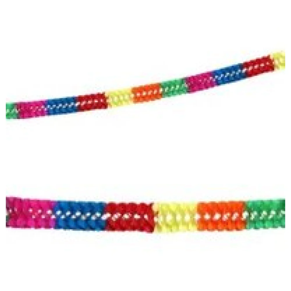 Papier-Girlande multicolor 6 m x 17 cm – Bild 3