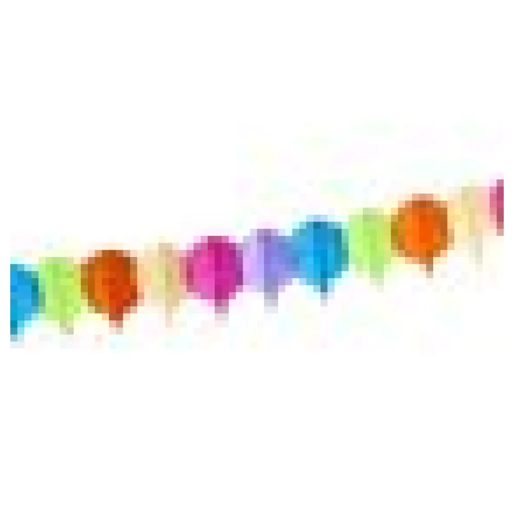 Papier-Girlande BALLONE multicolor 4 m x 20 cm – Bild 4