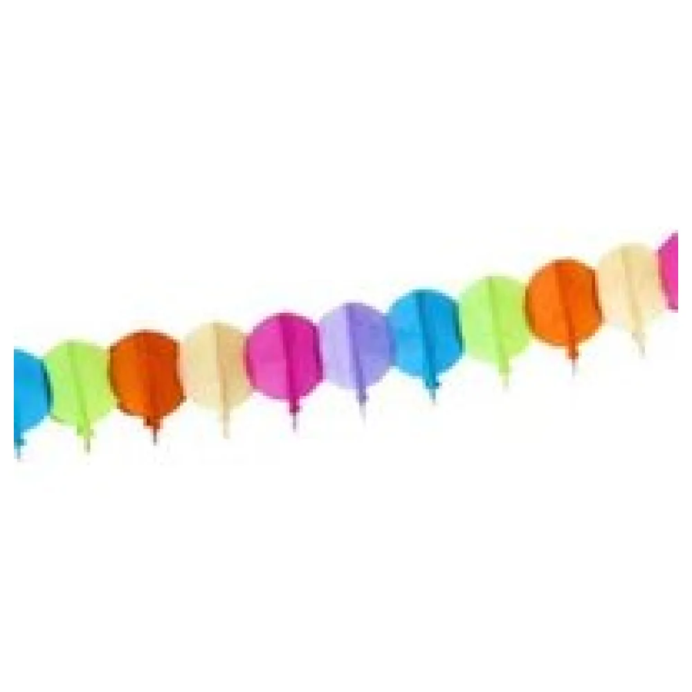 Papier-Girlande BALLONE multicolor 4 m x 20 cm – Bild 3