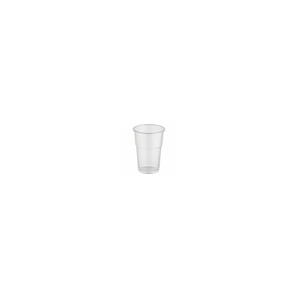 Trinkbecher klar 0,25 l, 250ml, PP, O 78 mm, 50 Stk.