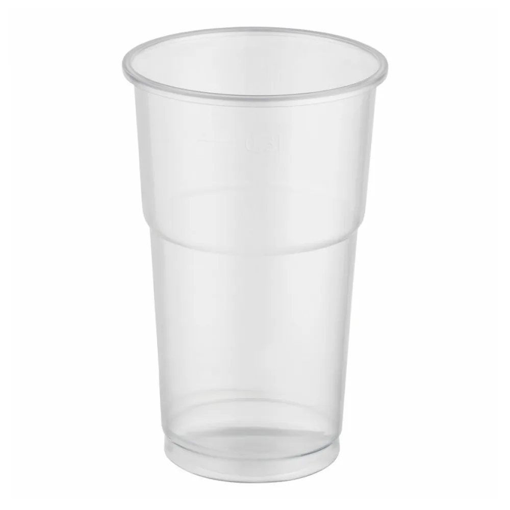 Trinkbecher mit Eichstrich klar 0,3 l, 300ml, PP, extra stark, O 78 mm, 50 Stk. – Bild 2