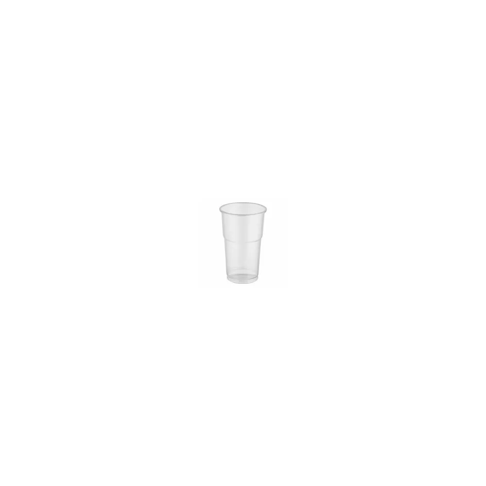 Trinkbecher mit Eichstrich klar 0,3 l, 300ml, PP, extra stark, O 78 mm, 50 Stk.