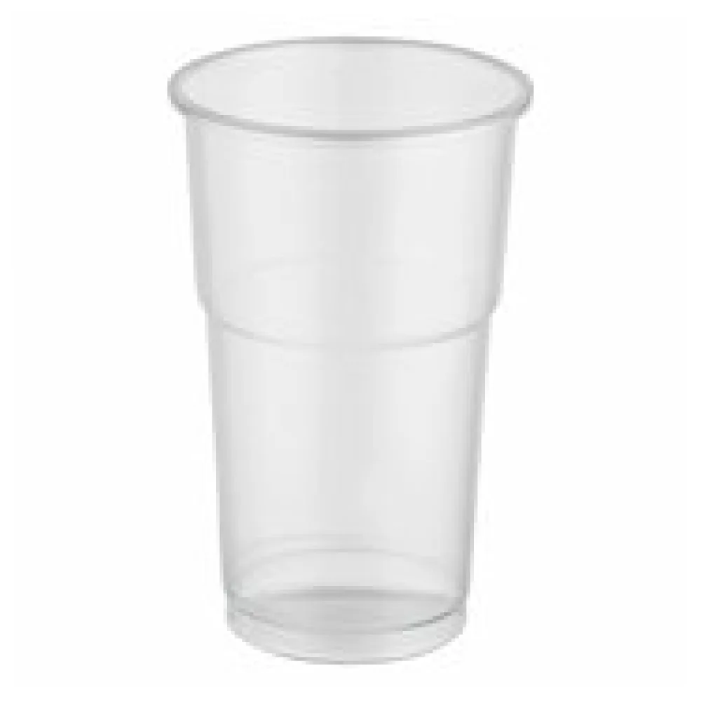 Trinkbecher mit Eichstrich klar 0,3 l, 300ml, PP, extra stark, O 78 mm, 50 Stk.