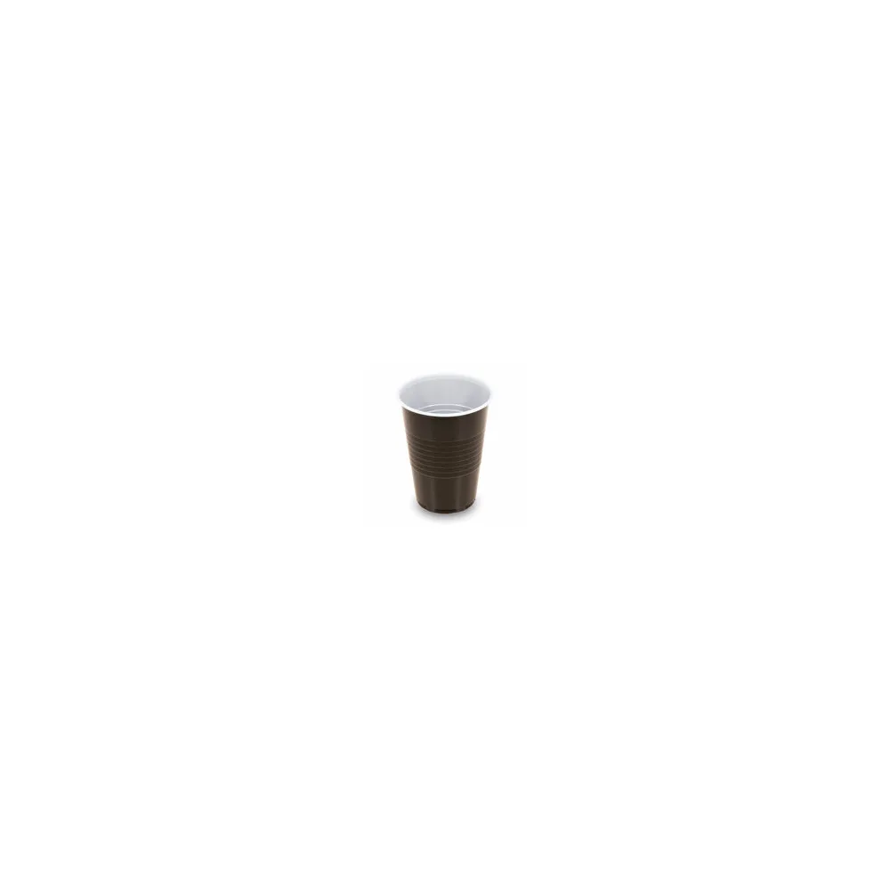 Automatenbecher braun-weiß 180 ml, O 70 mm PS, 100 Stk.