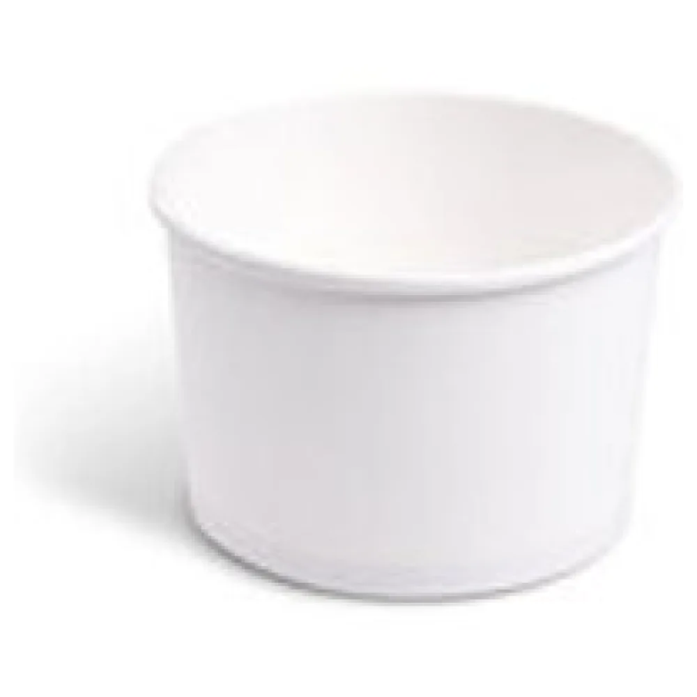 Papierbecher Feinkostbecher Eisbecher rund weiß 475 ml, O 11cm, 50 Stk. – Bild 3