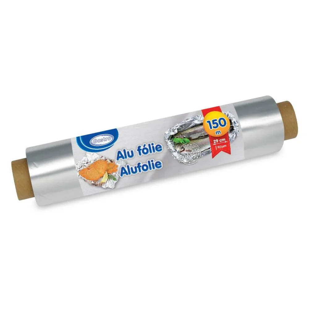 Alufolie robuste Qualität, 29 cm x 150 m, 10,5 my einzeln verpackt – Bild 2