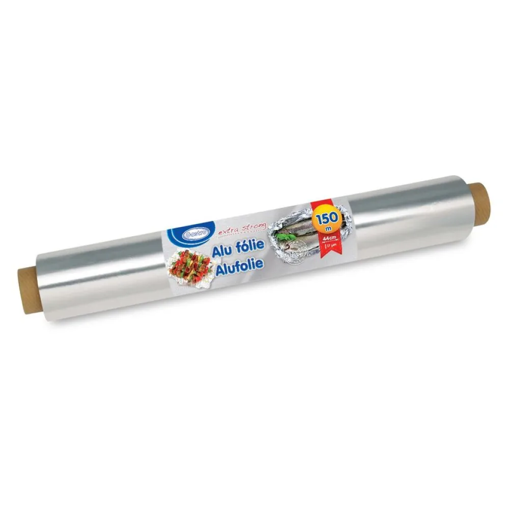 Alufolie extra stark, 44 cm x 150 m, 17 my einzeln verpackt – Bild 2