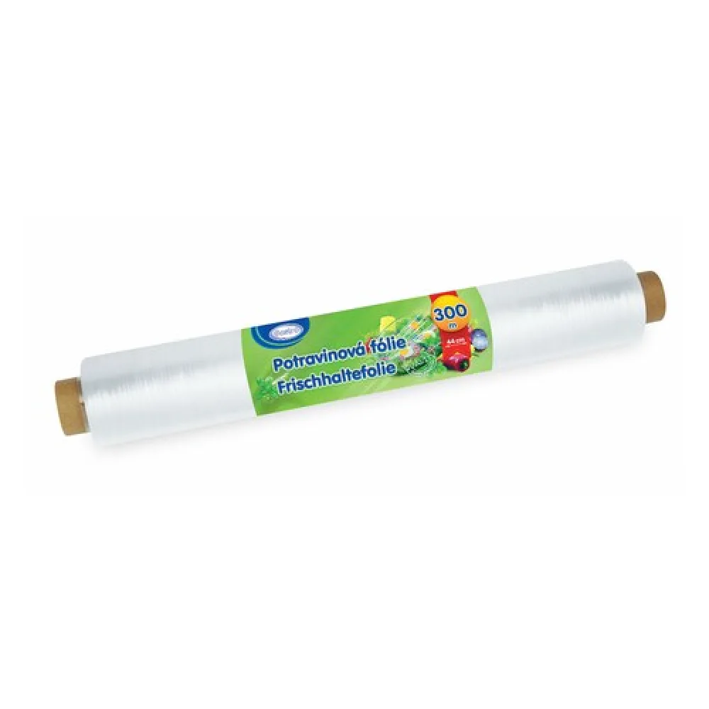 Frischhaltefolie Haushaltsfolie aus PE, 44 cm x 300 m, einzeln verpackt