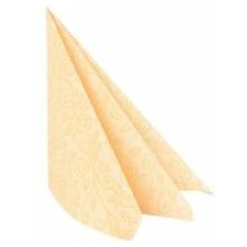 Servietten Airlaid 40x40cm, 1/4 -Falz, mit Rosenmuster, champagner, 50 Stk. – Bild 3