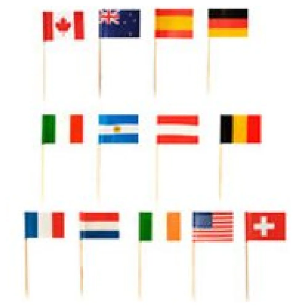 Flaggenpicker Fahnenpicker Deko-Picker Länder 'Nationen', 500 Stk. – Bild 3