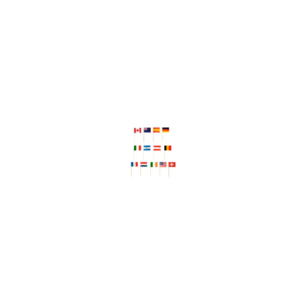 Flaggenpicker Fahnenpicker Deko-Picker Länder 'Nationen', 500 Stk.