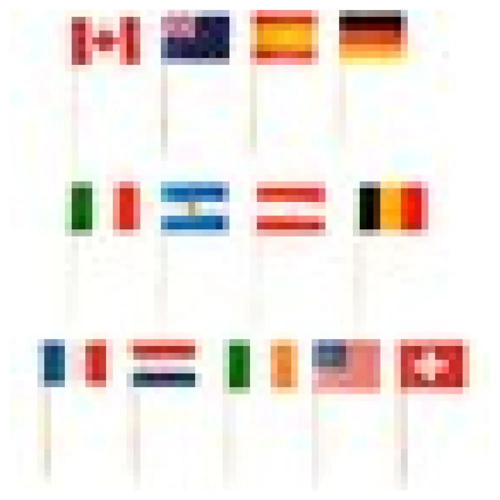 Flaggenpicker Fahnenpicker Deko-Picker Länder 'Nationen', 500 Stk. – Bild 4