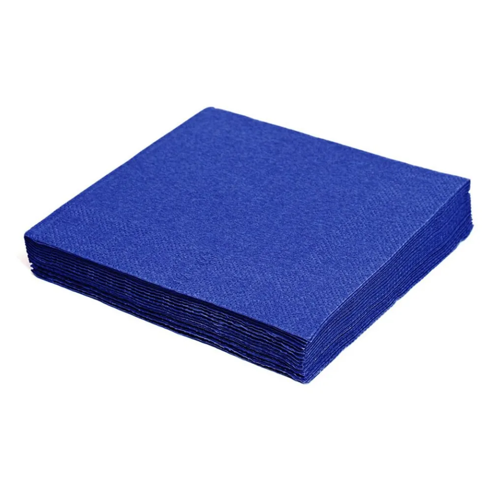 Servietten 24 x 24 cm 1/4 -Falz, 2-lagig dunkelblau, 250 Stk. – Bild 2