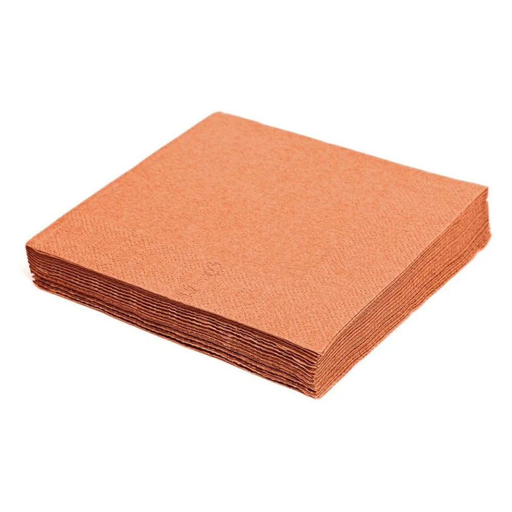 Servietten 24 x 24 cm 1/4 -Falz, 2-lagig apricot, 250 Stk. – Bild 2
