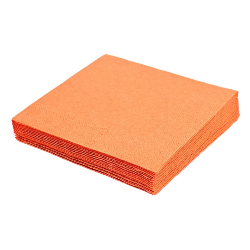 Servietten 24 x 24 cm 1/4 -Falz, 2-lagig orange, 250 Stk. – Bild 2