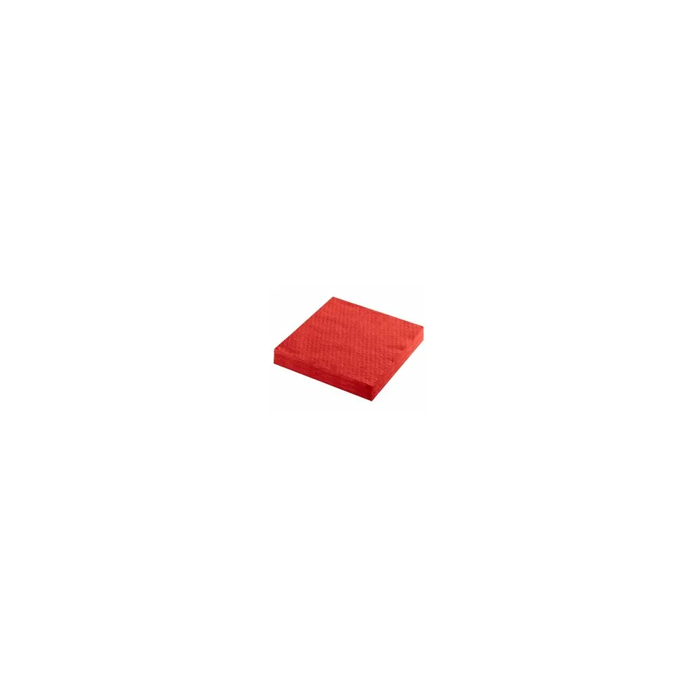 Servietten Prägeservietten 1-lagig, 33 x 33 cm, rot, 100 Stk.