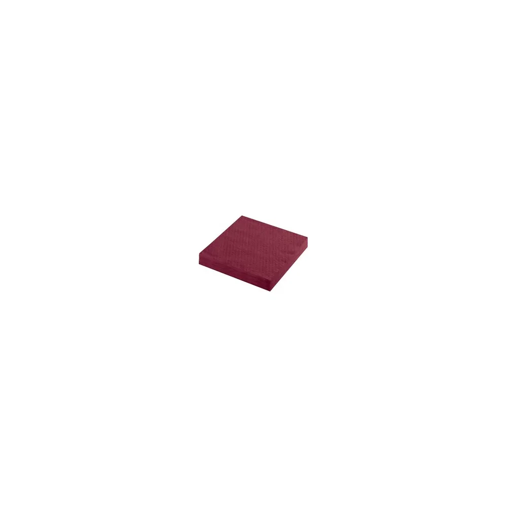 Servietten Prägeservietten 1-lagig, 33 x 33 cm, bordeaux, 100 Stk.
