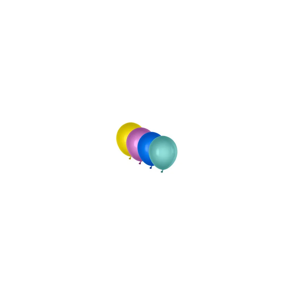 Luftballons metallic bunt gemischt O 250 mm, Größe 'M', 10 Stk.
