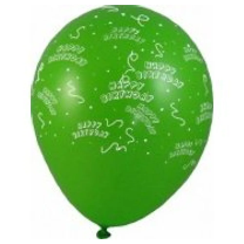 Luftballons 'Happy Birthday' O 300 mm, Größe 'L', 5 Stk. – Bild 3