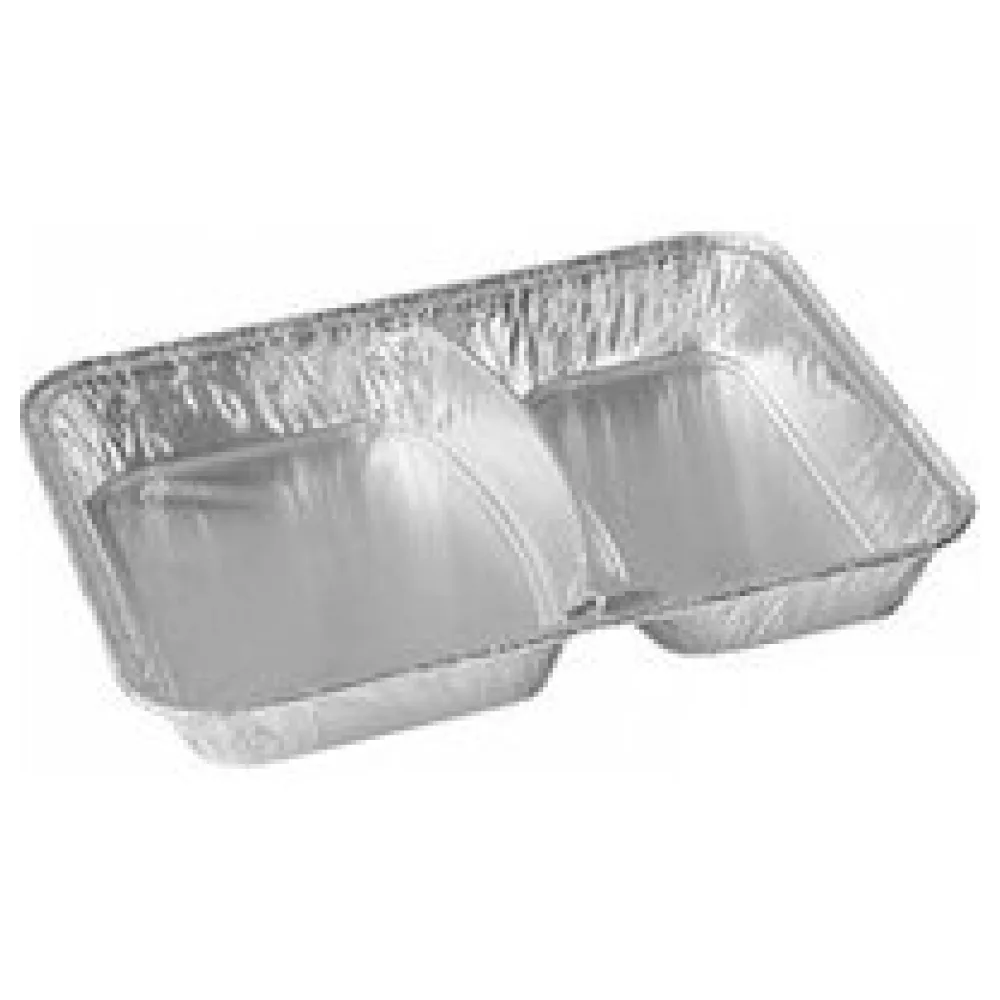 Alu-Menüschalen Aluschalen 2-geteilt 1020 ml, 227 x 177 x 39 mm, 100 Stk. – Bild 3