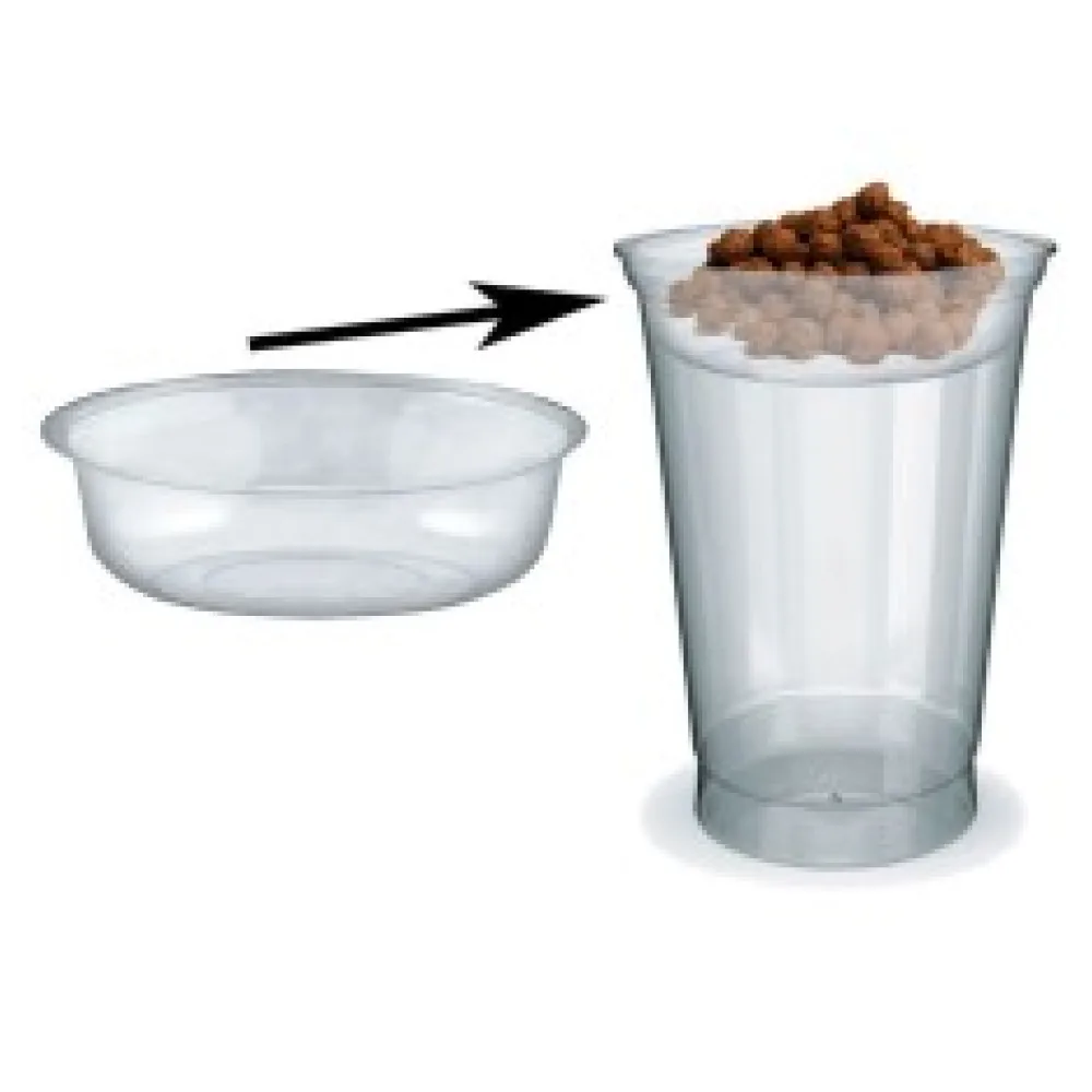 Einsatz für PET-Trinkbecher Smoothiebecher Dessertbecher mit O 95 mm, 100 Stk.