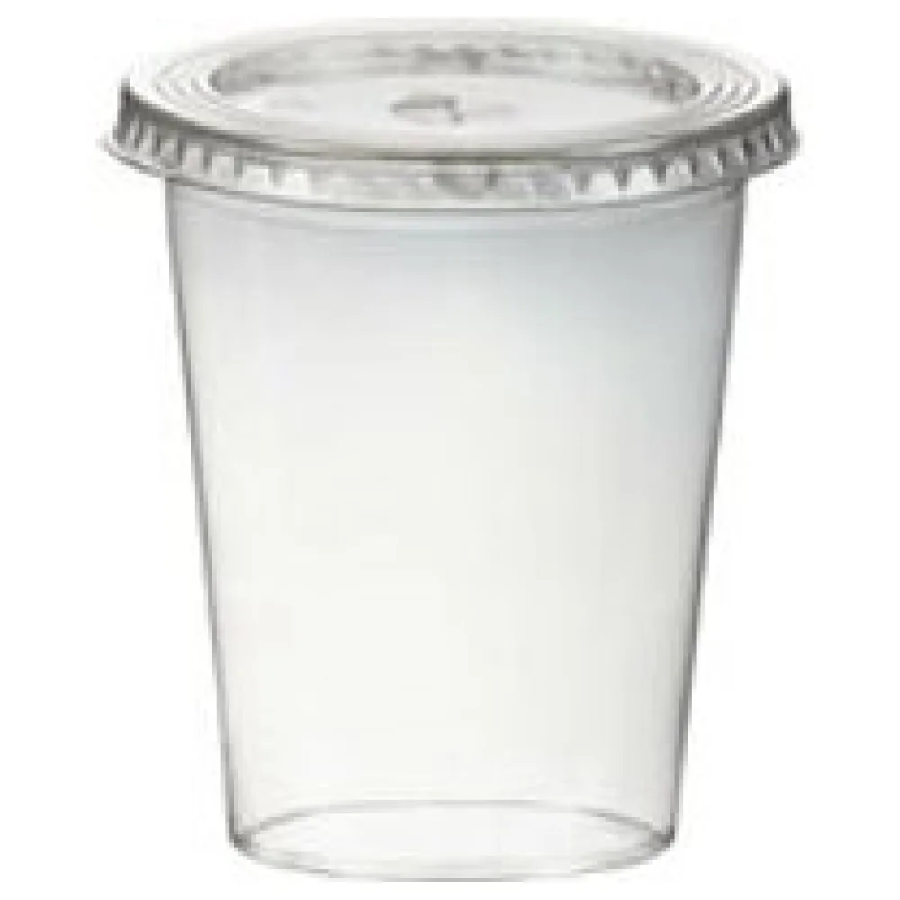 Smoothiebecher inkl. Deckel mit Schlitz 300 ml, O 95mm, PET, glasklar, 50 Stk. – Bild 3