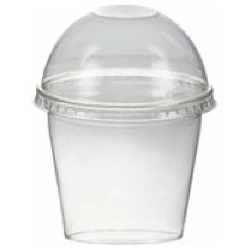 Smoothiebecher Dessertbecher + Domdeckel 250 ml O95mm, PET, glasklar, 50 Stk. – Bild 3