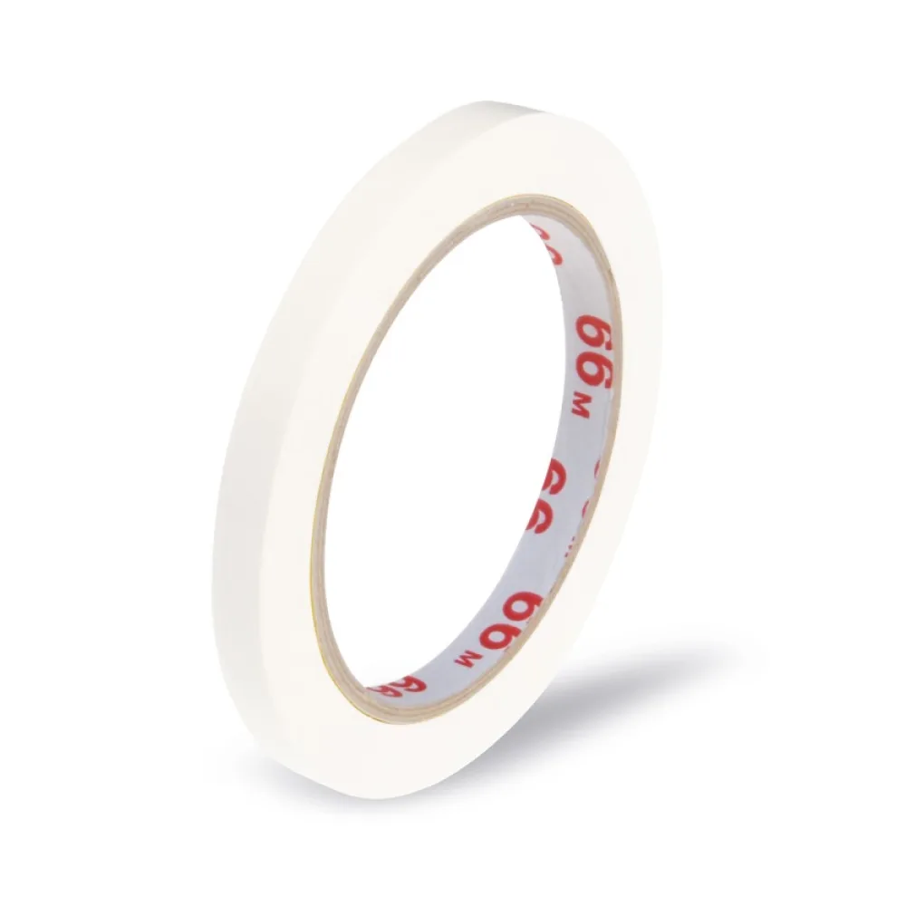 Klebeband Markierungsband Beutelverschluss PVC, 9mm x 66m, weiß – Bild 2