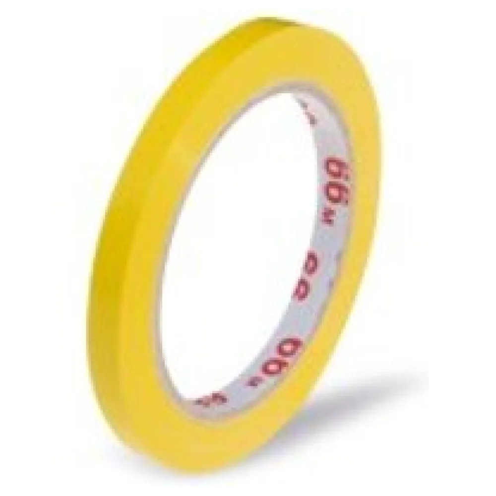Klebeband Markierungsband Beutelverschluss PVC, 9mm x 66m, gelb – Bild 3