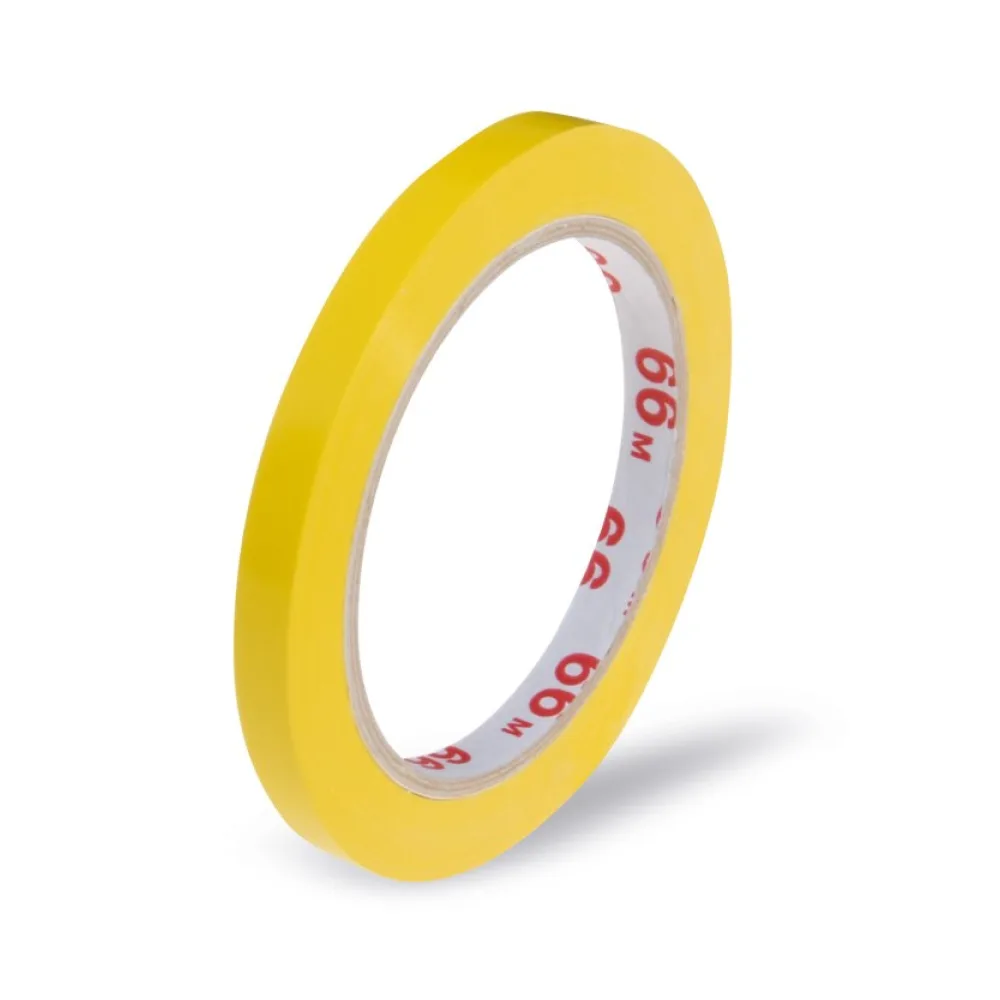 Klebeband Markierungsband Beutelverschluss PVC, 9mm x 66m, gelb – Bild 2