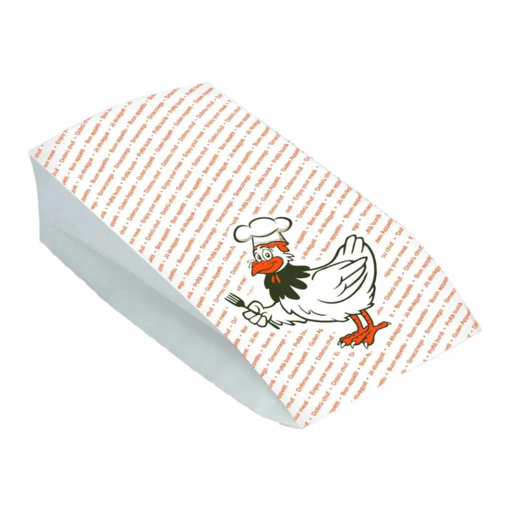 Hähnchenbeutel Warmhaltebeutel MAXI, 15+8x30 cm, 2-lagig, 100 Stk. – Bild 2