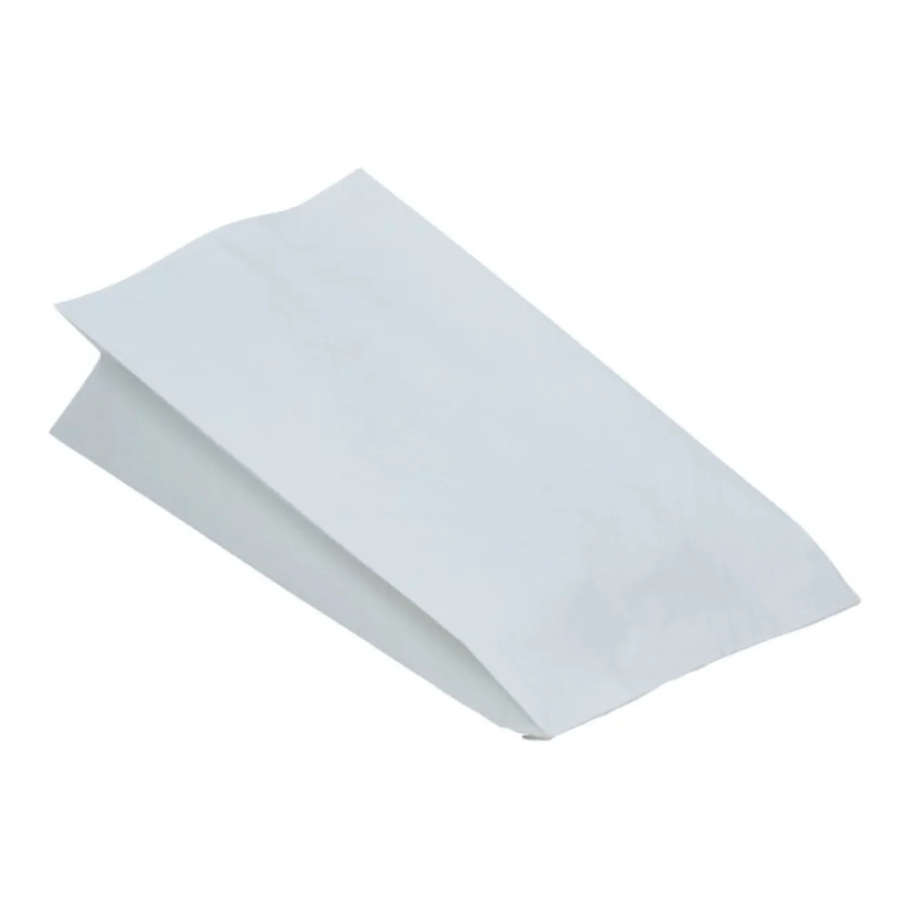 Papierbeutel fettdicht weiß ohne Druck, 15+8 x 30 cm, 100 Stk. – Bild 2