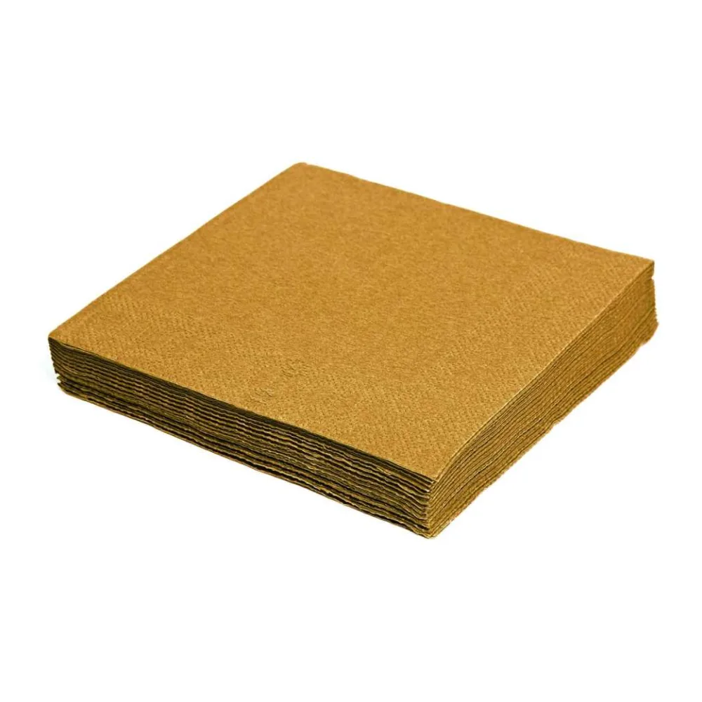 Servietten 33 x 33 cm 1/4 -Falz, 3-lagig gold, 20 Stk. – Bild 2