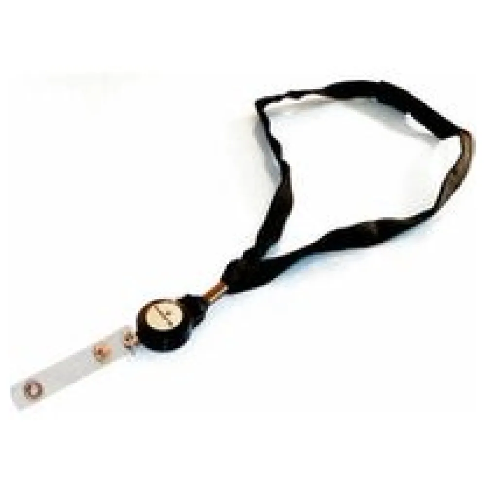 Ausweiskartenhalter Schlüsselband Textilband mit Jojo, schwarz, 35cm, 10 Stk. – Bild 3