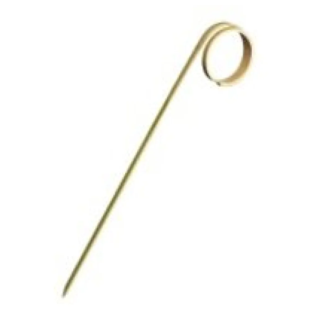 Fingerfood-Spieße aus Bambus LOOP 110 mm, stabil und splitterfrei, 100 Stk. – Bild 3