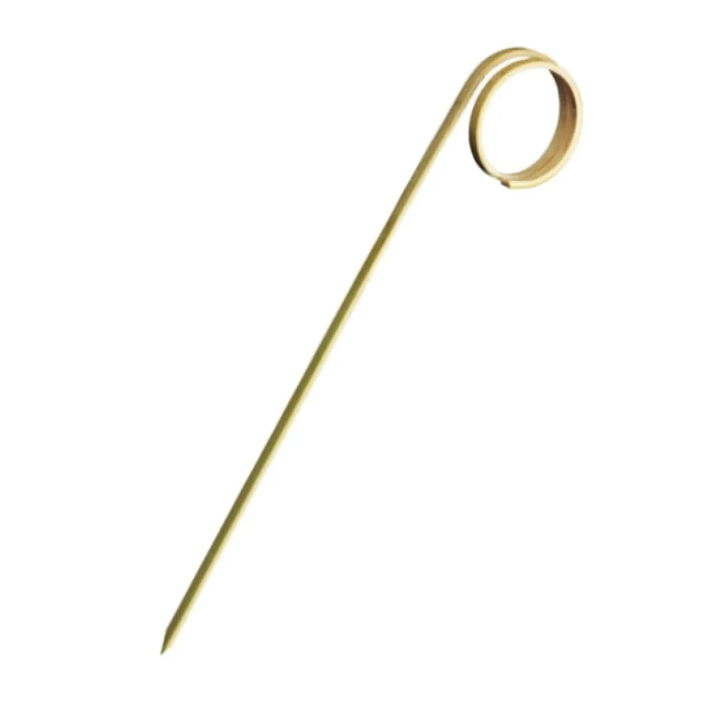 Fingerfood-Spieße aus Bambus LOOP 110 mm, stabil und splitterfrei, 100 Stk. – Bild 2