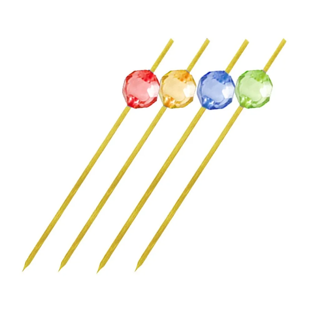 Fingerfood-Spieße aus Bambus PERLE 120 mm, stabil und splitterfrei, 100 Stk. – Bild 2