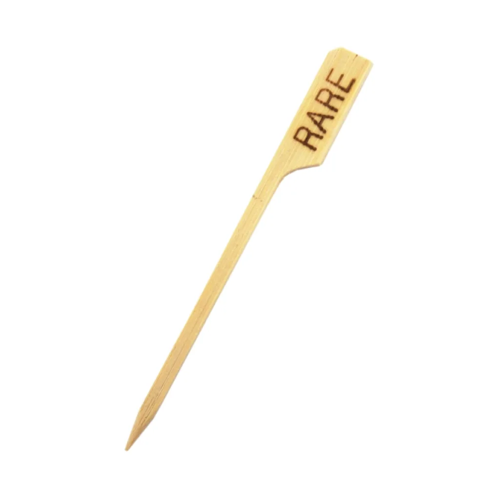 Foodmarker Steakmarker aus Bambus RARE 90 mm, 250 Stk. – Bild 2