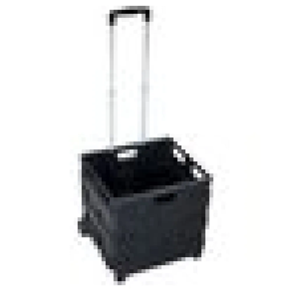 Klappbarer Einkaufstrolley large, mit Leichtlaufrädern, bis 30 kg, schwarz – Bild 4