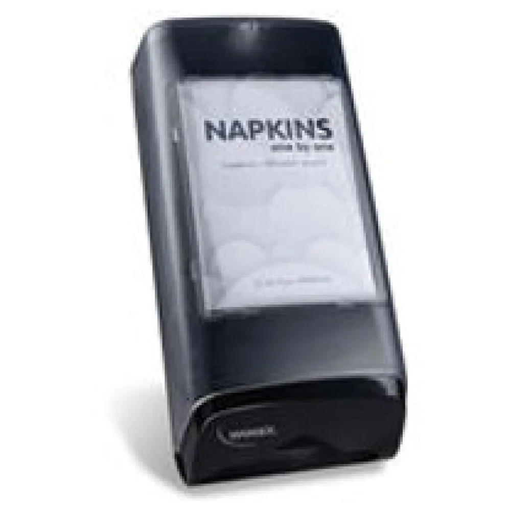 NAPKINS Thekenspender für Spenderservietten modernes Design schwarz ABS Metall – Bild 3