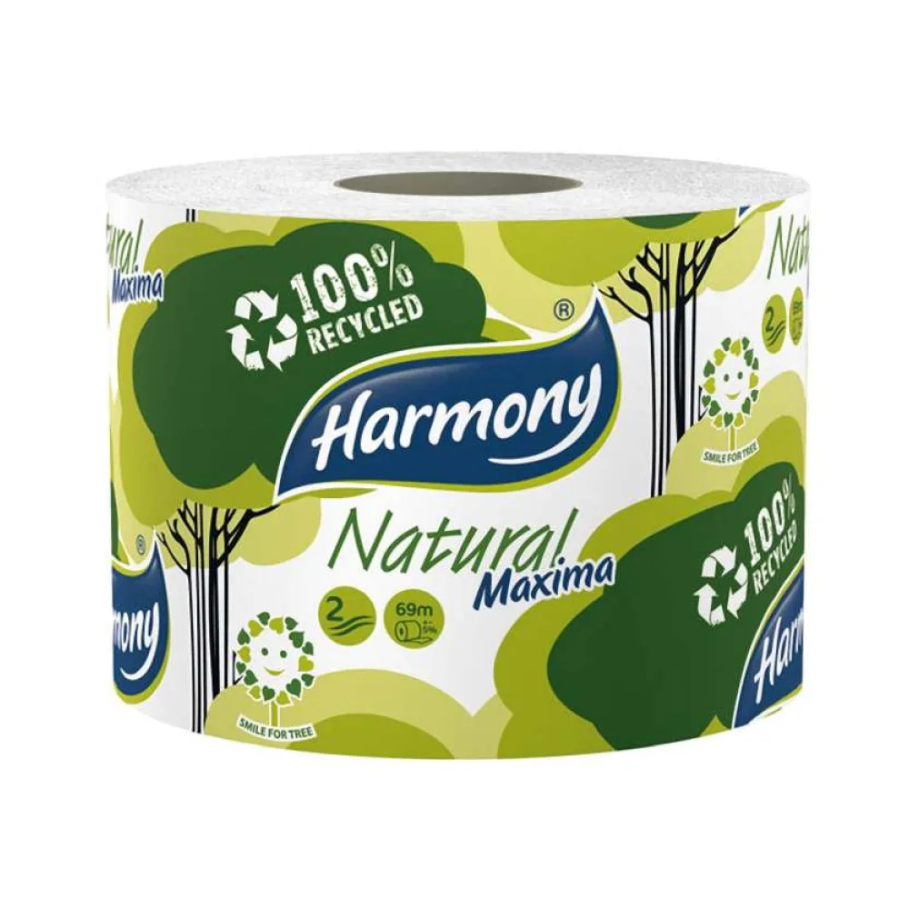 Toilettenpapier 2-lagig "Harmasan Natural Maxima" garantierte Länge 69 m – Bild 2