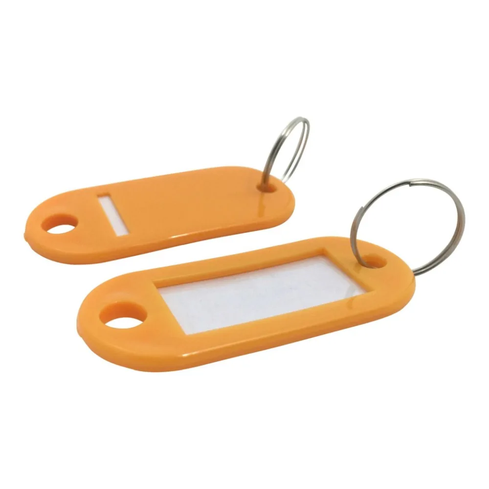 Schlüsselanhänger mit Schlüsselring und Einleger ORANGE – Bild 2