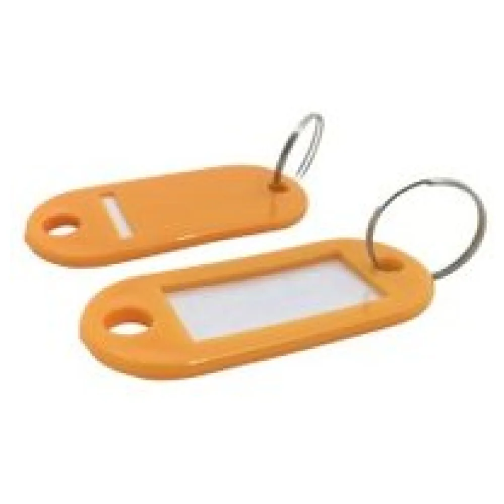 Schlüsselanhänger mit Schlüsselring und Einleger ORANGE – Bild 3