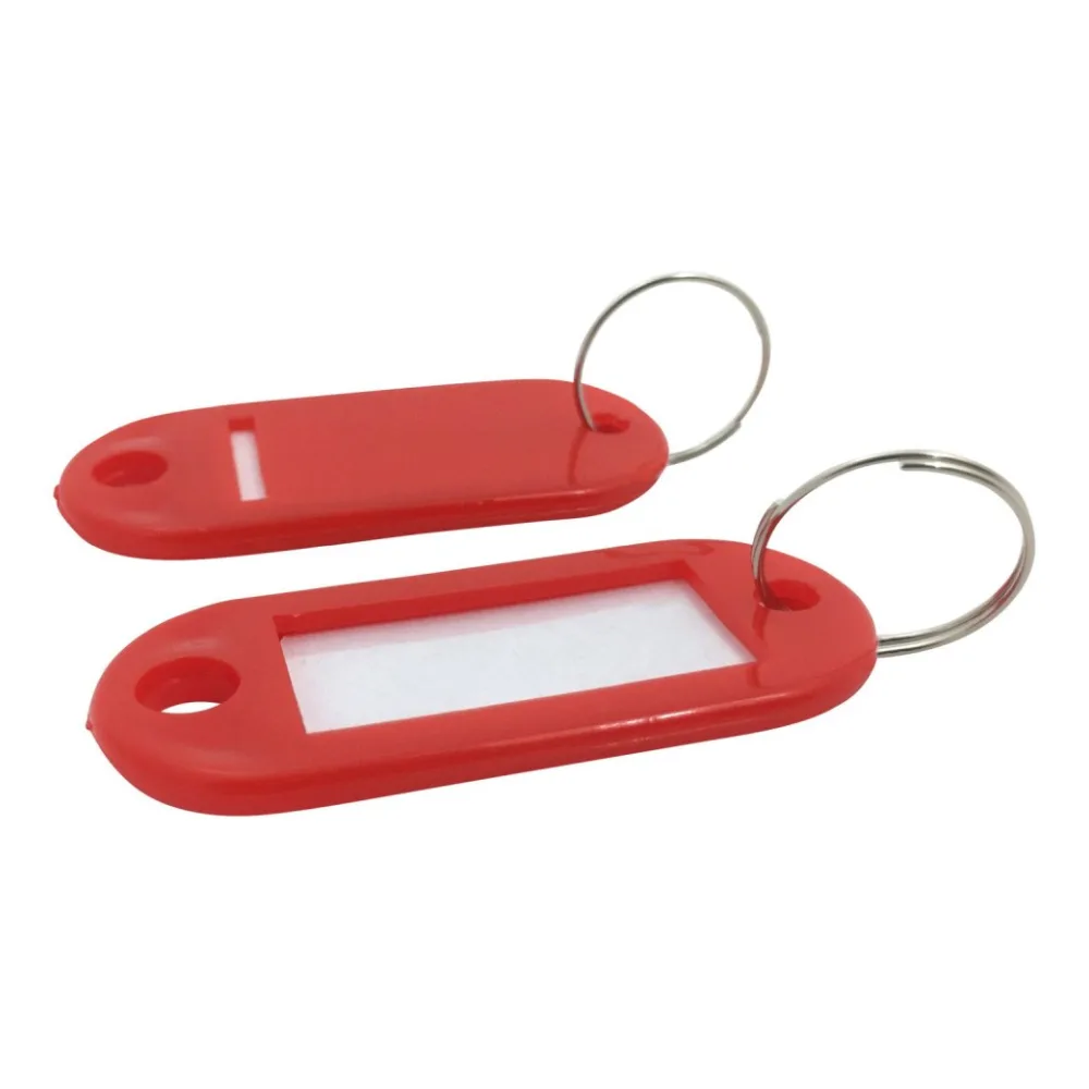 Schlüsselanhänger mit Schlüsselring und Einleger ROT – Bild 2
