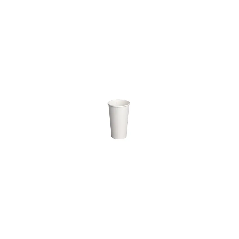 Heiß- und Kaltgetränkebecher Pappbecher weiß 500ml 600ml XXL 20oz, 50 Stk.