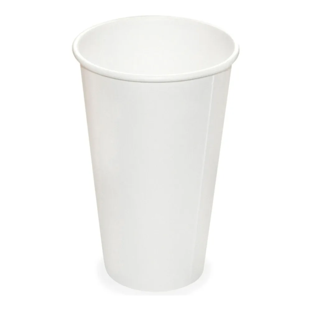 Heiß- und Kaltgetränkebecher Pappbecher weiß 400ml 510ml, O 90mm, 50 Stk. – Bild 2